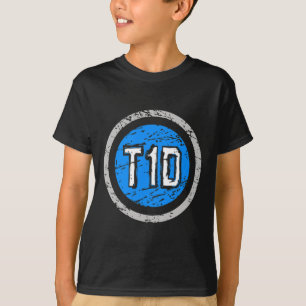 Camiseta Emblema superhéroe T1D tipo 1 Sensibilización sobr