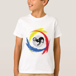 Camiseta Emblema tricolor de BMX