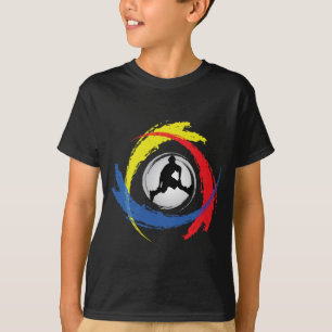 Camiseta Emblema tricolor de Rollerblading
