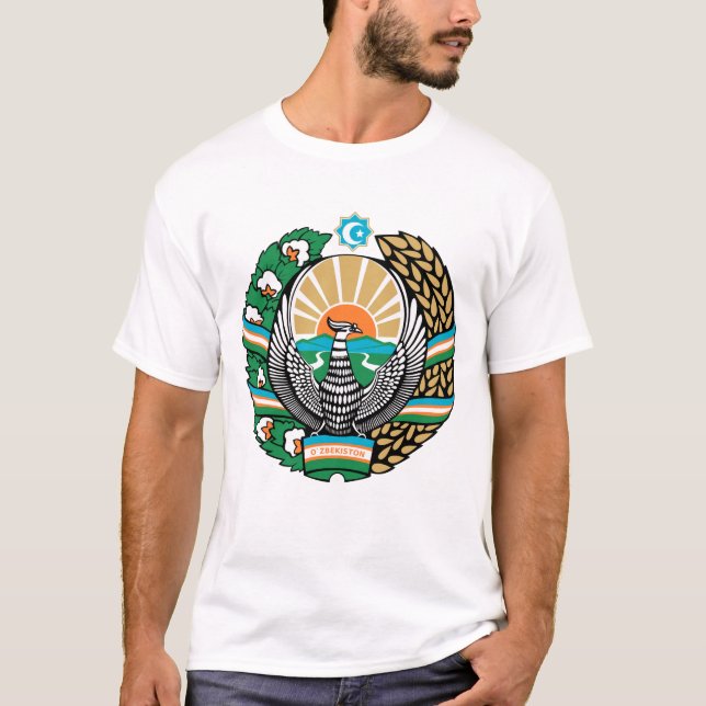 Camiseta Emblema uzbeko T-Shirt (Anverso)