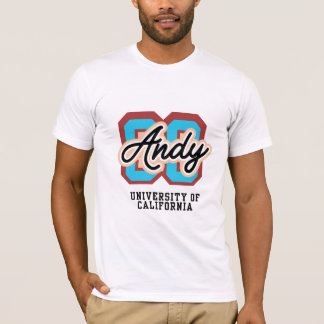 Camiseta Emblema Varsity Retro Andy