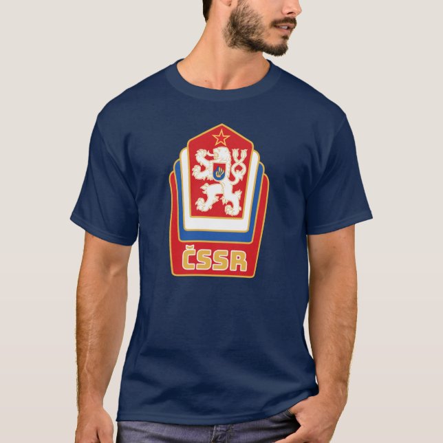 Camiseta emblema vintage de Checoslovaquia (Anverso)