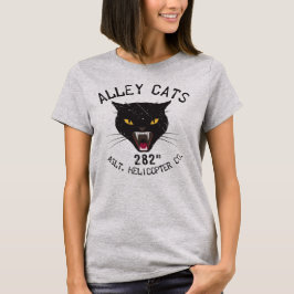 Camiseta Emblema Vintage de Gatos Callejeros