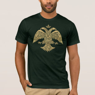 Camiseta Emblema vintage del águila bizantina