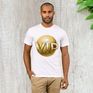 Camiseta Emblema VIP de oro 3D de lujo