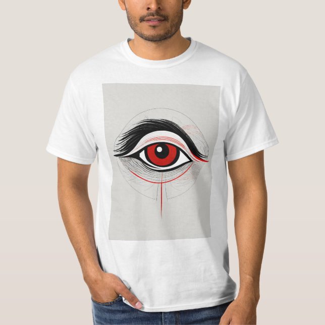 Camiseta "Emblema Visionario: Tee con el logotipo ocular" (Anverso)