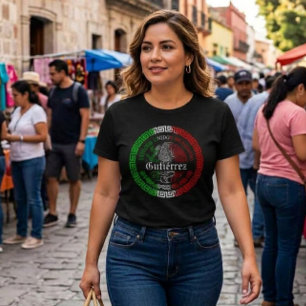 Camiseta emblemática del apellido Gutiérrez México