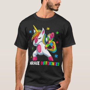 Camiseta Embrace Differences Unicorn - Embrace ADHD Autism 