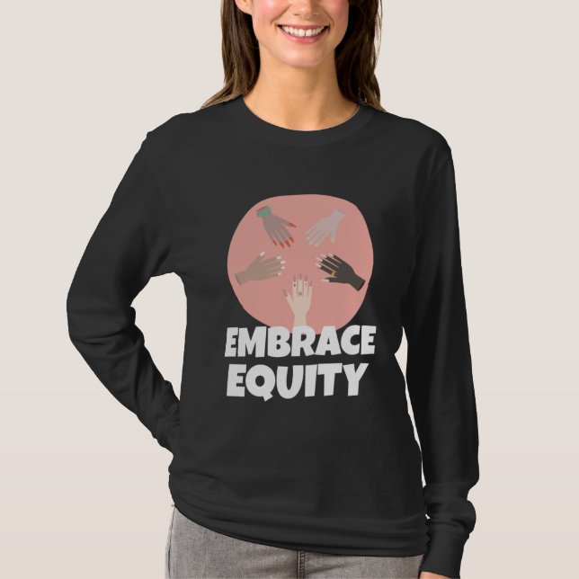 Camiseta Embrace Equity Happy International Women s Day Cha (Anverso)