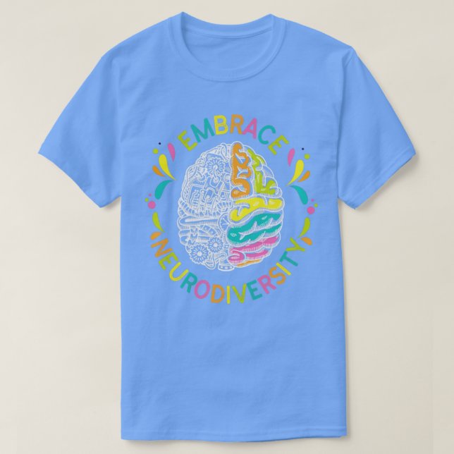 Camiseta Embrace Neurodiversity Autism4 (Diseño del anverso)