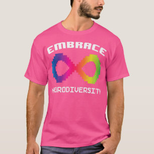 Camiseta Embrace Neurodiversity Autism ADHD ASD Rainbow Bra
