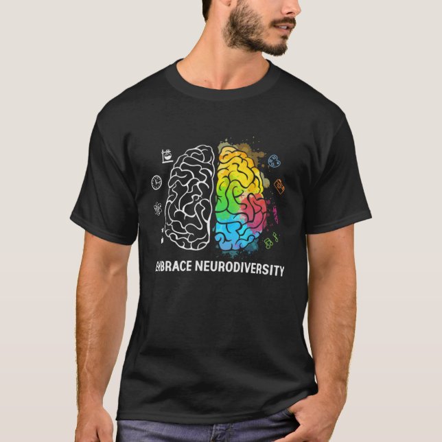 Camiseta Embrace Neurodiversity Autism Awareness ASD Men Wo (Anverso)