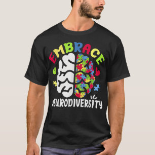 Camiseta Embrace Neurodiversity Autism Spectrum ADHD Rainbo