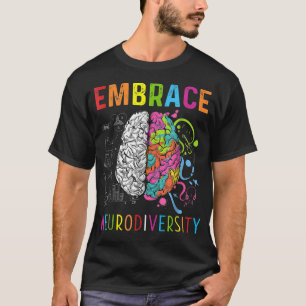 Camiseta Embrace Neurodiversity Brain Embrace ADHD Autism A