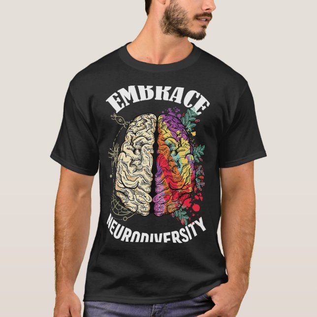 Camiseta Embrace Neurodiversity Brain Neurological Conditio (Anverso)
