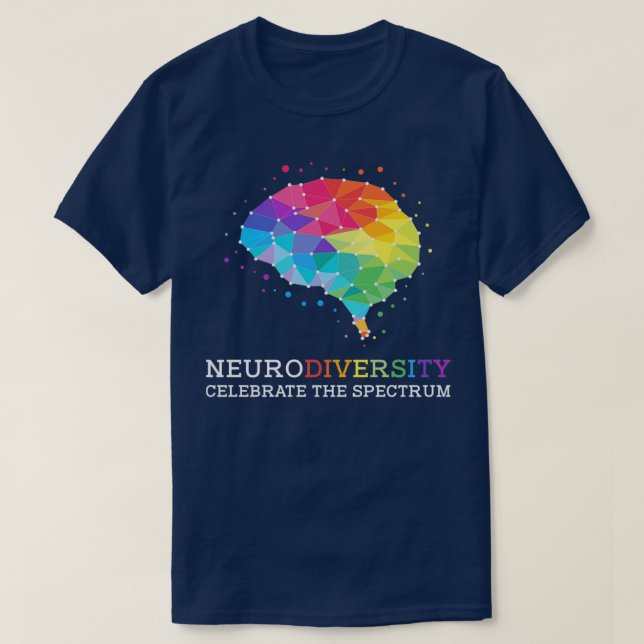 Camiseta Embrace Neurodiversity Celebrate the Spectrum (Diseño del anverso)