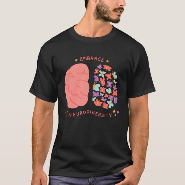 Camiseta Embrace Neurodiversity Mental Health Aspergers Aut (Anverso)