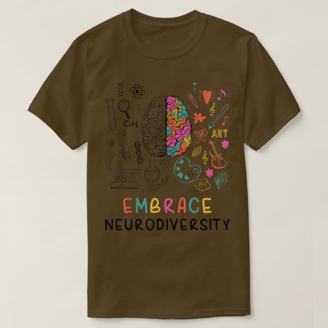 Camiseta Embrace Neurodiversity Shirt  Education and Diagno (Diseño del anverso)