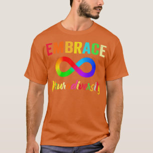 Camiseta Embrace Neurodiversity Spectrum ASD ADHD Autism Pr