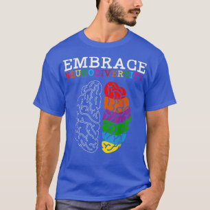 Camiseta Embrace Neurodiversity Spectrum ASD ADHD Rainbow B