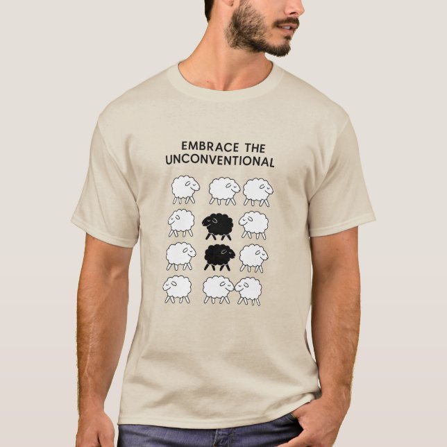 Camiseta Embrace the Unconventional – Diseño Minim (Anverso)