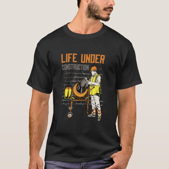 Camiseta Embracing Life Under Construction Inspirational Mo (Anverso)