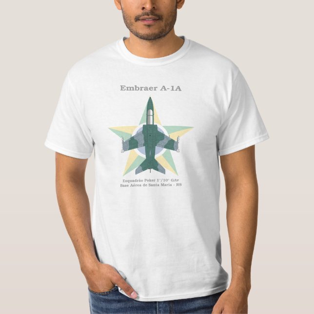 Camiseta Embraer A-1 (AMX) da Força Aérea Brasileira (Anverso)
