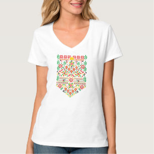 Camiseta Embrodería tradicional de Palestina Tatreez
