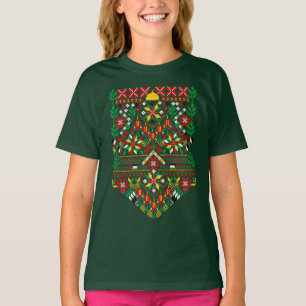 Camiseta Embrodería tradicional de Palestina Tatreez
