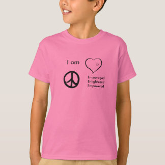 Camiseta embroma la paz de la camiseta, amor