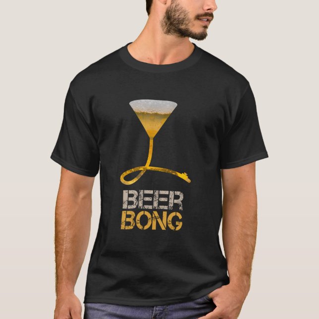 Camiseta Embudo de cerveza para spring break y despedida de (Anverso)