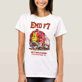 Camiseta EMD F7 Santa Fe Warbonnet Diesel Locomotive.