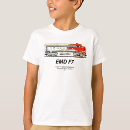 Camiseta EMD F7 Santa Fe Warbonnet Diesel Locomotive.