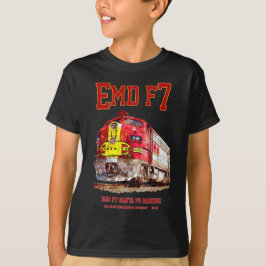 Camiseta EMD F7 Santa Fe Warbonnet Diesel Locomotive.