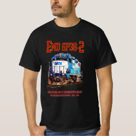 Camiseta EMD GP38-2 Locomotora diesel GATX azul y blanco