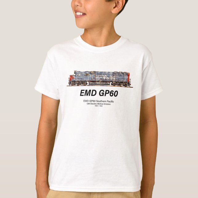 Camiseta EMD GP60 Locomotora Diesel del Pacífico Sur (Anverso)