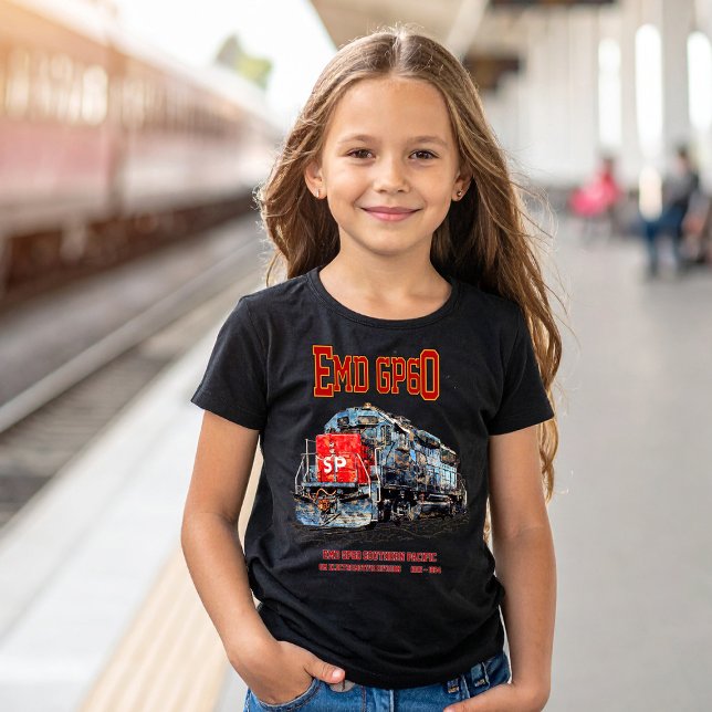 Camiseta EMD GP60 Locomotora Diesel del Pacífico Sur (EMD GP60 Diesel Locomotive of Southern Pacific. Girl Basic T-Shirt)