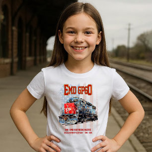 Camiseta EMD GP60 Locomotora Diesel y bandera estadounidens