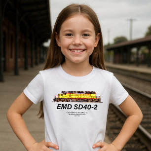 Camiseta EMD SD40-2 Locomotora Diesel. Pacífico de Unión