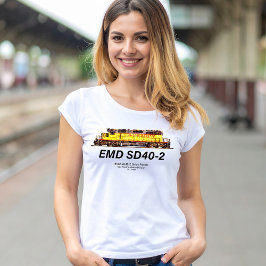 Camiseta EMD SD40-2 Locomotora Diesel. Pacífico de Unión