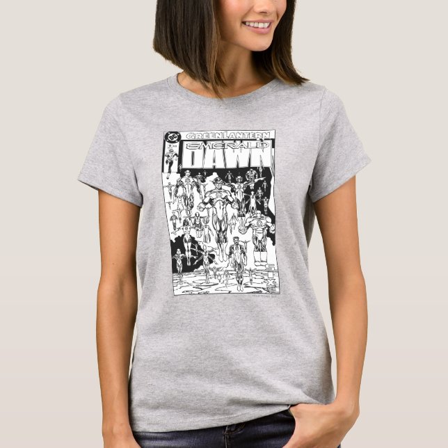 Camiseta Emerald Dawn Cover, Black and White (Anverso)