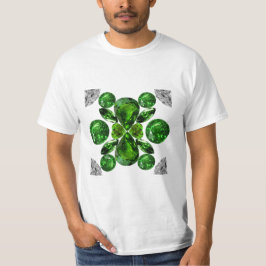 Camiseta Emerald Diamond Gemstone Art Green