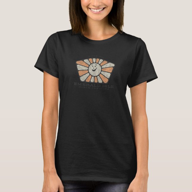 Camiseta Emerald Isle NC Summertime Smiling Sunshine (Anverso)