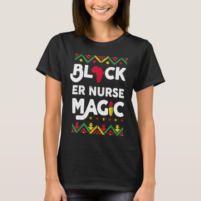 Camiseta Emergencia del Mes de Historia Negra de Enfermería (Anverso)