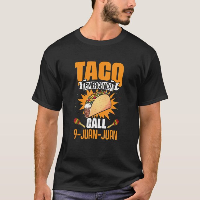 Camiseta Emergencia Taco México Cinco De Mayo (Anverso)