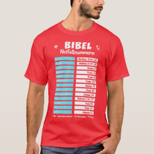 Camiseta Emergency Bible Verse for Christening Funny Chris