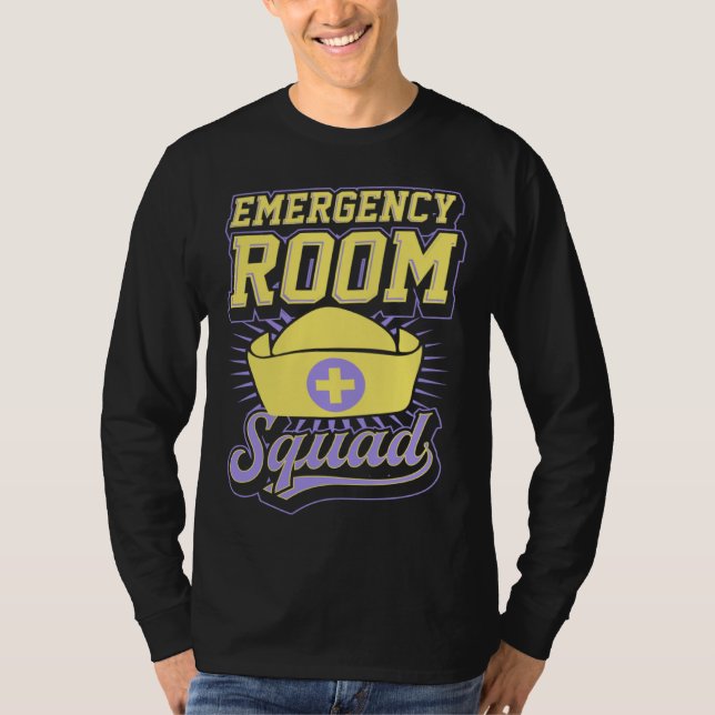 Camiseta Emergency Room Squad Matching ER Nurse Crew  1 (Anverso)