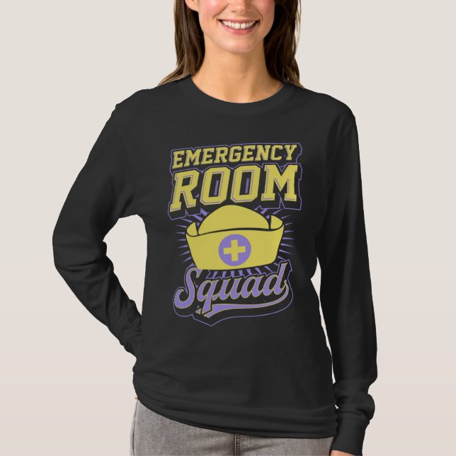 Camiseta Emergency Room Squad Matching ER Nurse Crew  1 (Anverso)