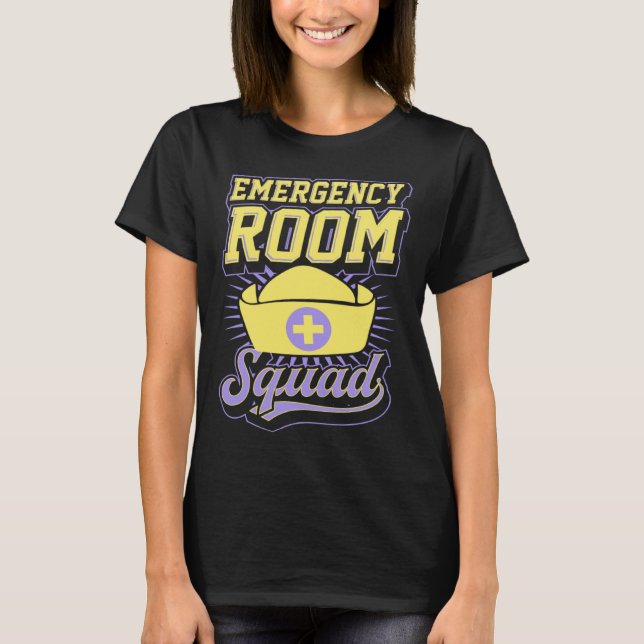 Camiseta Emergency Room Squad Matching ER Nurse Crew  1 (Anverso)