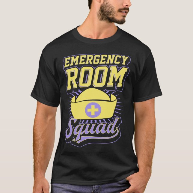 Camiseta Emergency Room Squad Matching ER Nurse Crew  1 (Anverso)